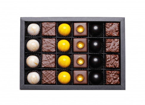 bunte Herbstpralinen 24er Packung