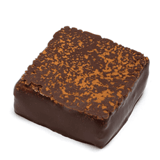 Schnittpraliine mit Würzigem Lebkuchen und aromatischer Chai-Tee vereint in einer cremigen Zartbitterganache