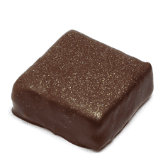 Schnittpraline mit Feinem Marzipan gepaart mit echter Orange