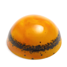 Formpraline mit feiner Mandarine umschmeichelt von einer zarten Nelken-Ganache