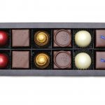 6 Formpralinen und 6 Schnittpralinen