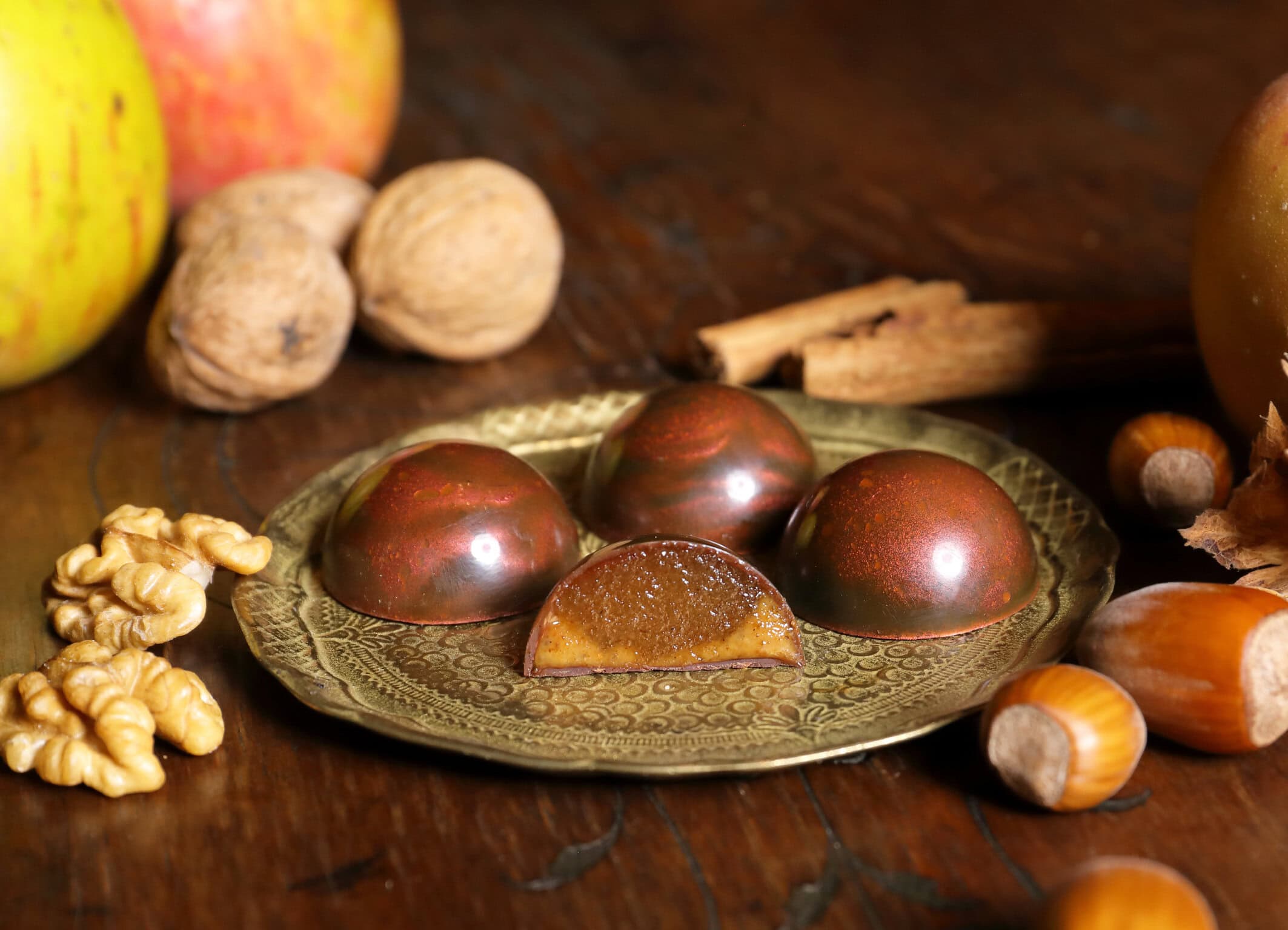 Formpraline Bratapfel