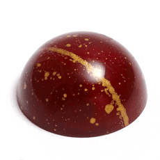 Formpraline rot mit gold