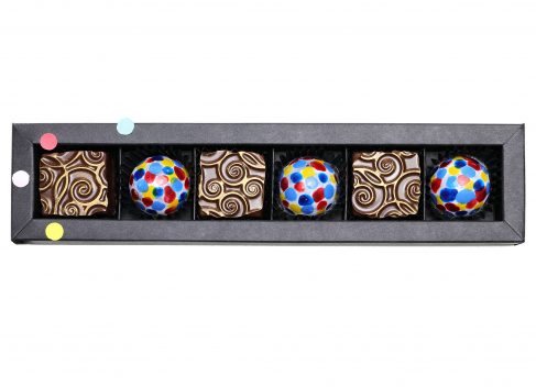 6er Packung Karneval Pralinen, Faschingspralinen