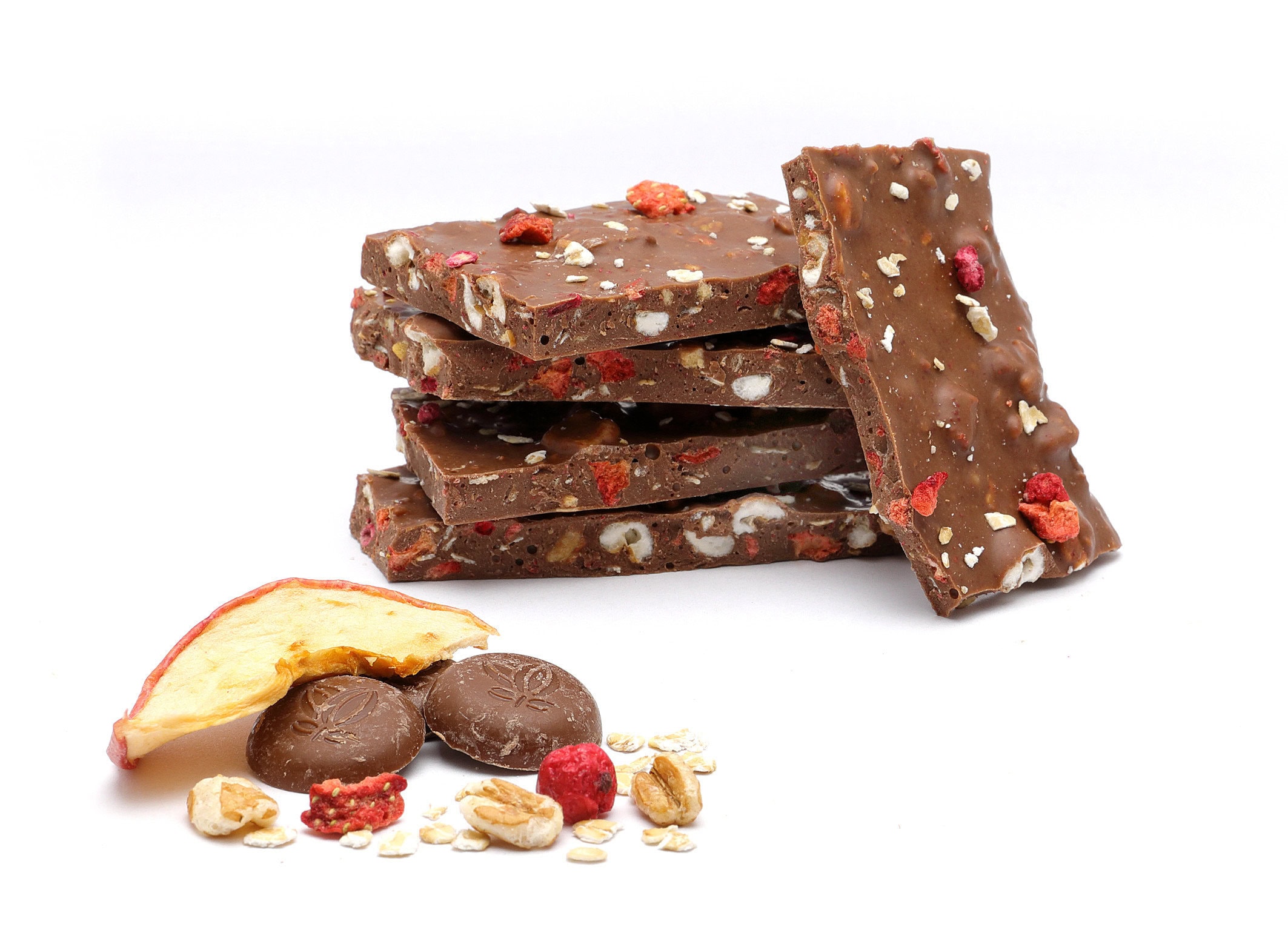 Bruchschokolade mit Bircher Müsli